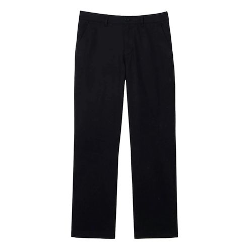 Lacoste Mens Cotton Twill Straight Chinos - Blue - - Blue - 100% Mixed