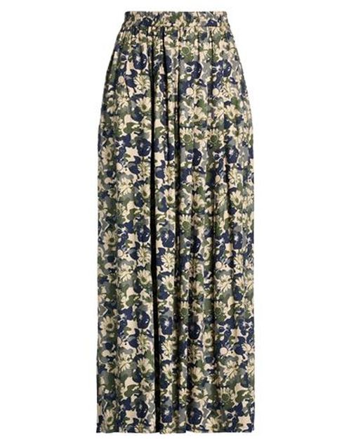 Woman Maxi skirt Military green Size L Viscose