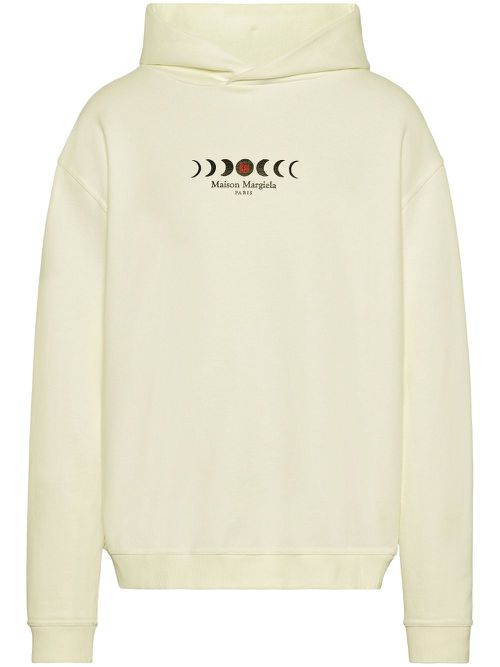 Logo-print hoodie - Neutrals