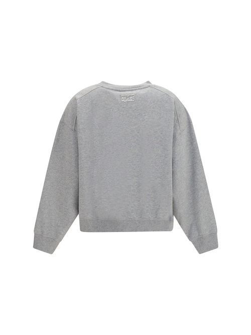 Embroidered Logo Crewneck Sweatshirt — Gray