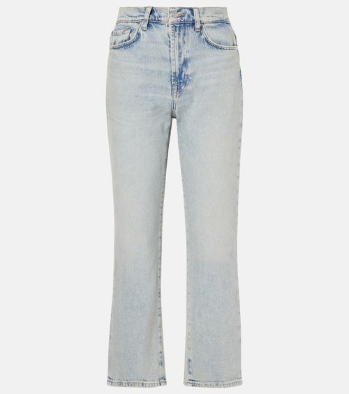High-rise straight jeans