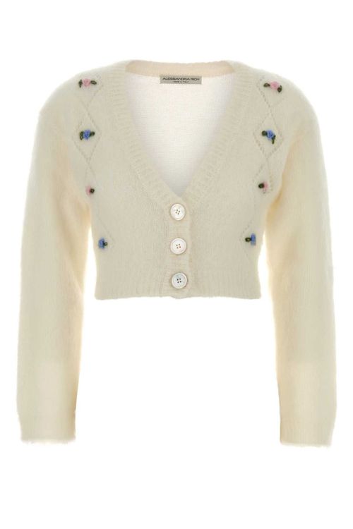 Mohair Cardigan — Ivory