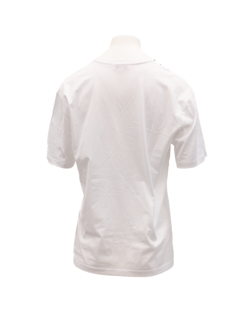 Printed Cotton T-Shirt — White