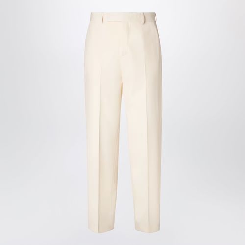 Fendi Beige Wool Gabardine Trouser