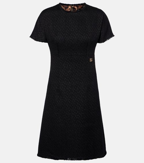 Wool-blend minidress
