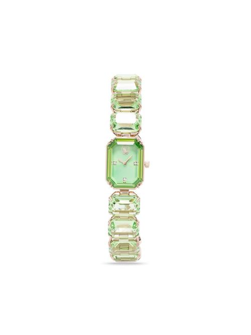 Octagon cut bracelet watch - Green