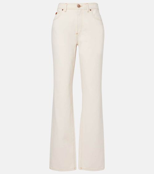 High-rise straight jeans