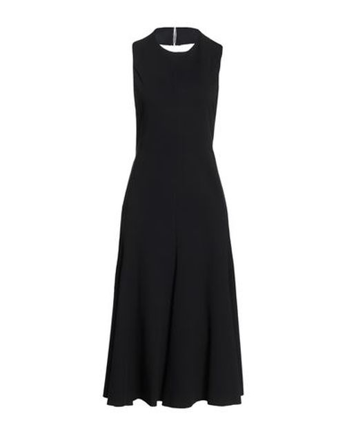 Woman Midi dress Black Size L Viscose, Polyamide, Elastane