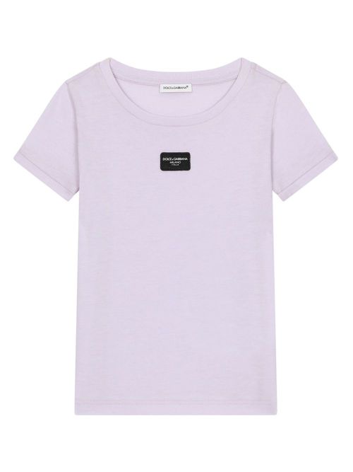 Logo tag t-shirt - Purple