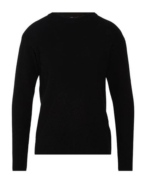 Man Sweater Black Size M Wool, Polyamide