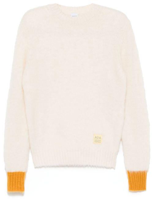 Brushed-wool crew-neck jumper - Neutrals