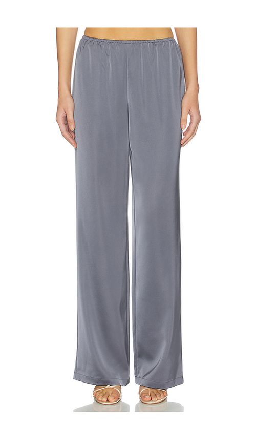 ALL THE WAYS Joelle Satin Pant in Grey. L also in M, S, XL