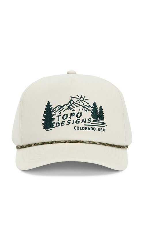 TOPO DESIGNS KAPPE MOUNTAIN SCENE in White