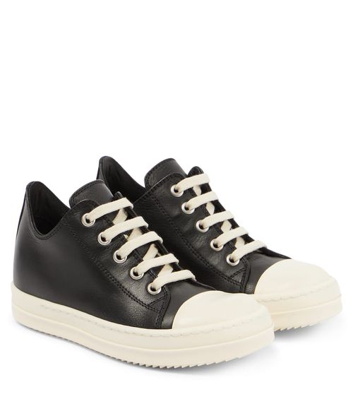Rick Owens Kids Strobe leather low-top sneakers
