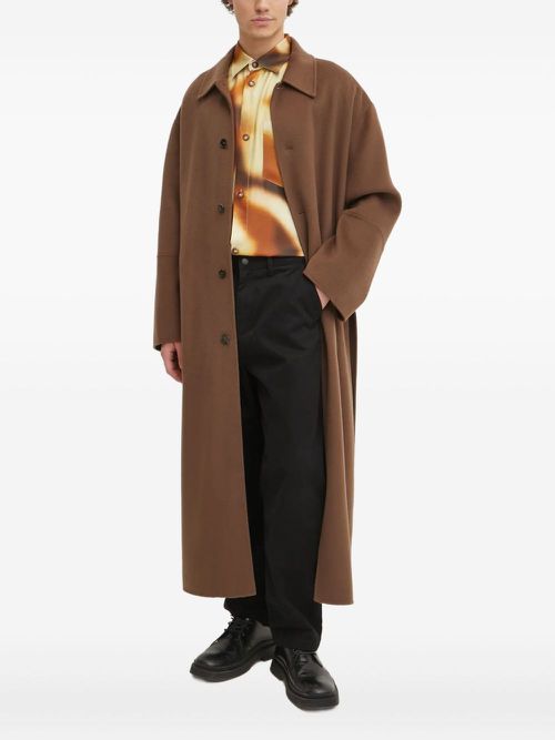 Sebas abstract-print shirt - Neutrals