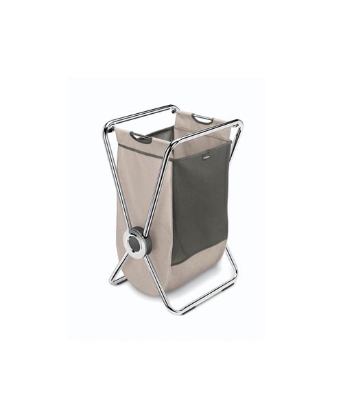 Single X-Frame Laundry Hamper, Removable Laundry Bag - Gray