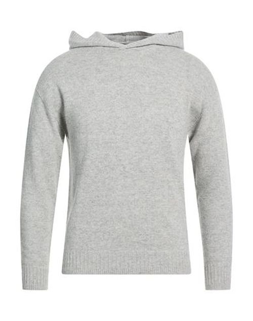 Man Sweater Light grey Size 42 Recycled wool, EcoVero viscose, Recycled polyamide, Recycled cashmere