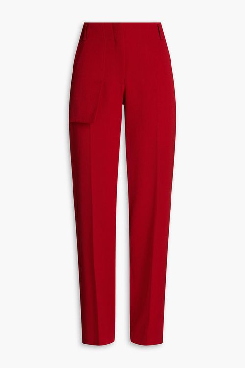 Tweed straight-leg pants