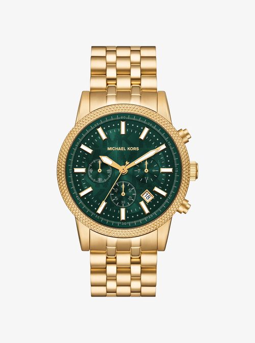 Oversized Hutton Gold-Tone Watch in Gold - One Size