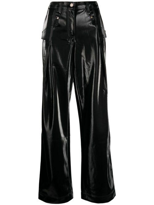 Aaron faux-leather jeans - Black