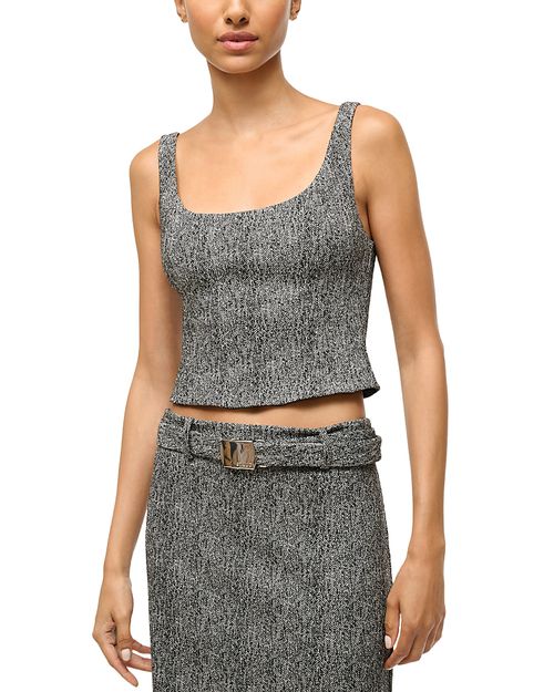 Wells Herringbone Corset Top
