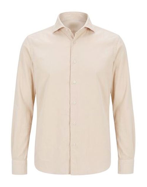 Man Shirt Beige Size 16 Cotton