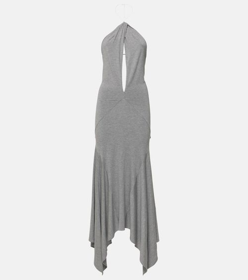 Halterneck maxi dress