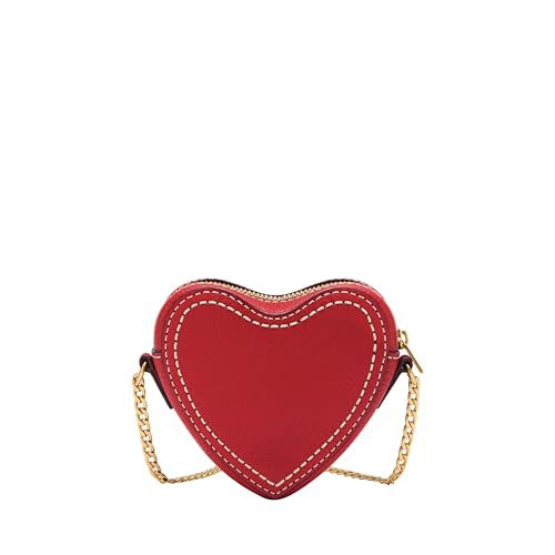 Fossil Women's Heart LiteHide™ Leather Heart Micro Bag Purse Handbag
