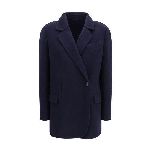 Wool and Cashmere Blazer — Navy