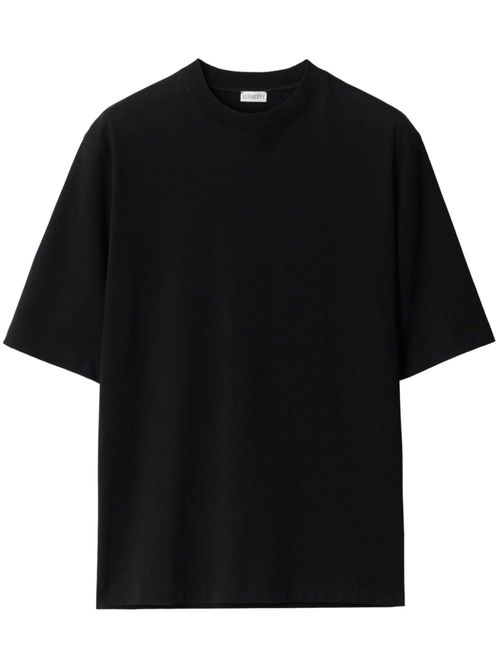 Pear-print cotton T-shirt - Black