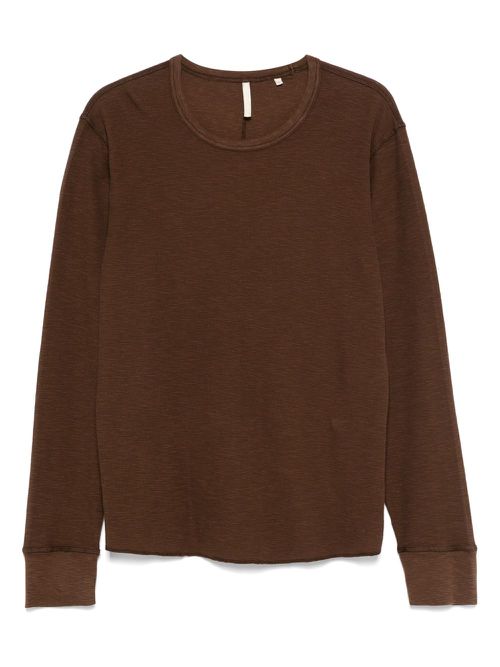 Cotton T-shirt - Brown