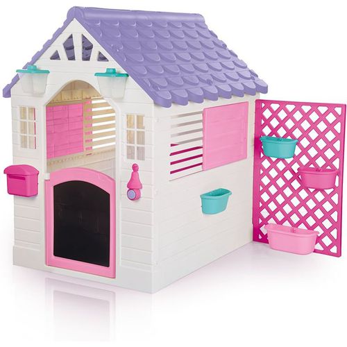 Dolu Children's Garden Playhouse with Fence - Pink