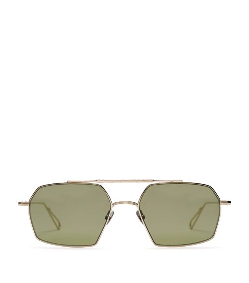 Bevelled Haussmann Aviator Sunglasses