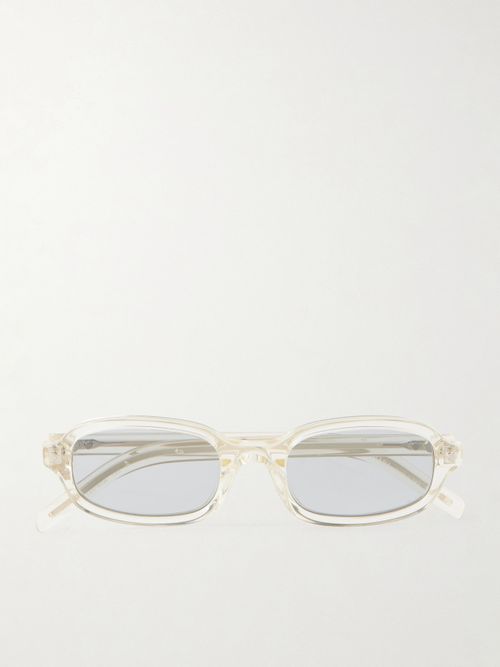 Rectangular-frame Acetate Sunglasses - Clear