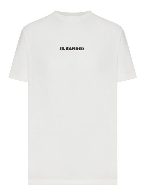 Crew Neck Cotton T-Shirt With Logo