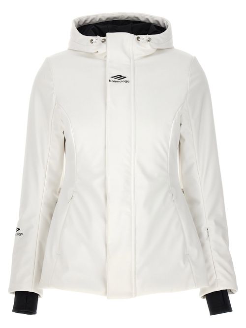 Ski Hourglass Parka — White