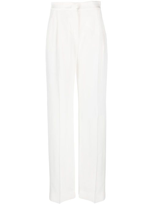Straight-leg tailored trousers - White