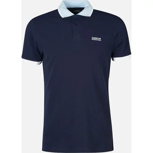Men's Barbour International Men's Night Sky Howall Polo Shirt. - Navy