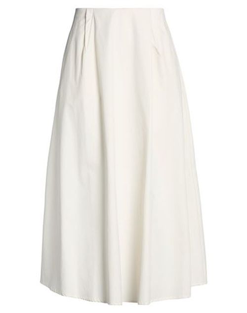 Chocolat Woman Maxi skirt Cream Size 0 Cotton