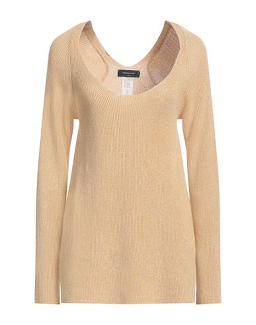 Fabiana Filippi Woman Sweater Sand Size 8 Cotton, Viscose, Polyester