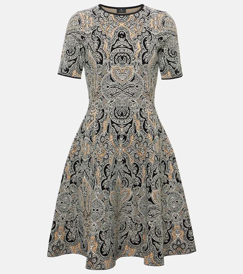 Paisley printed minidress
