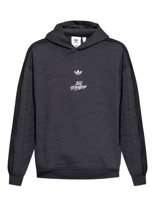 Logo-print hoodie - Grey