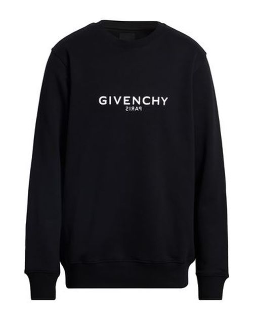 Man Sweatshirt Black Size L Cotton