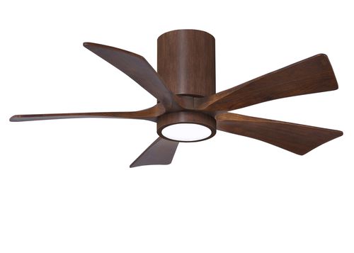 Irene 6-Speed " Ceiling Fan w/ Integrated Light Kit in Walnut Tone with Walnut Tone blade