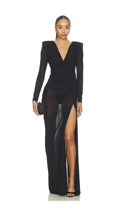Zhivago It Became Her Mesh Gown in Black. 4. Also , 6, 8