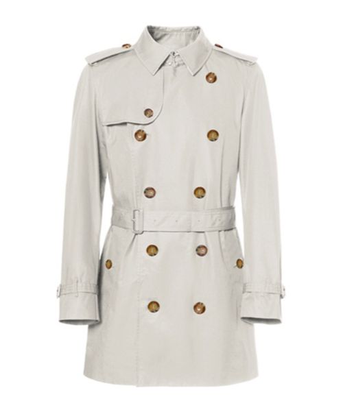 Double-breasted trench coat