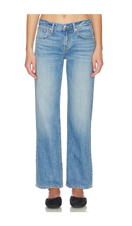 Madewell Low Rise Straight Leg Jeans in Blue. 24. Also , 25, 26, 27, 28, 29, 30