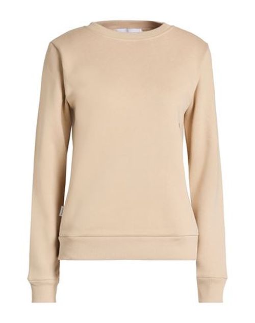 Woman Sweatshirt Beige Size L Cotton