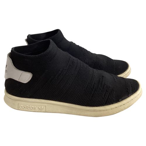 Adidas Stan Smith Shock Primeknit Sneakers in Black Polyester
