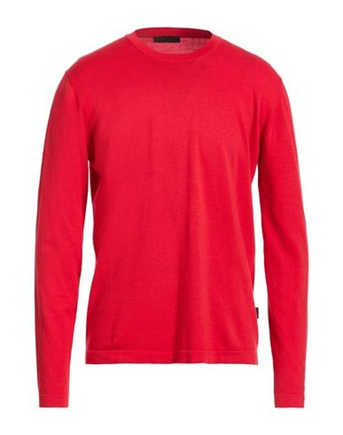 Man Sweater Tomato red Size XL Cotton